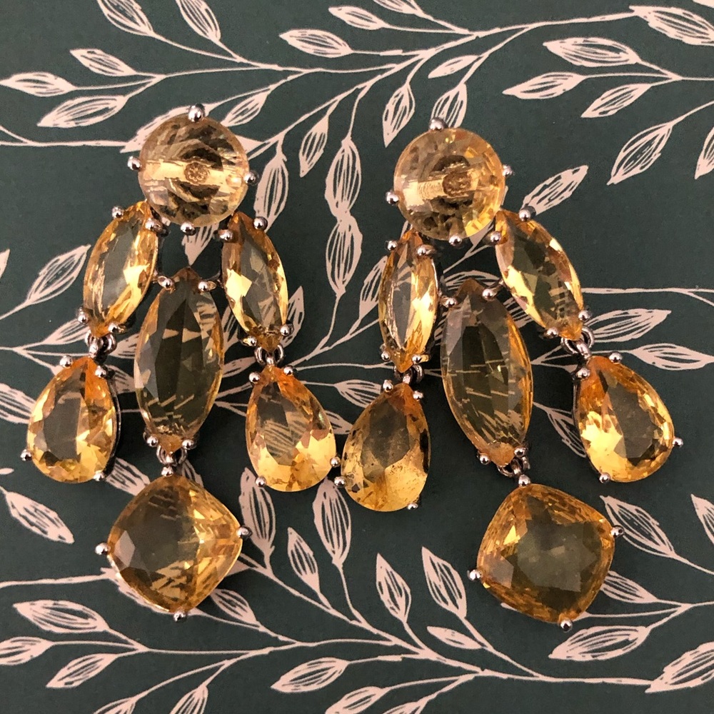 Yellow earrings